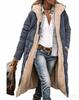 Slim Fit Double Sided Hooded Cotton Cardigan Jacket Long Sleeve Solid Color Coat