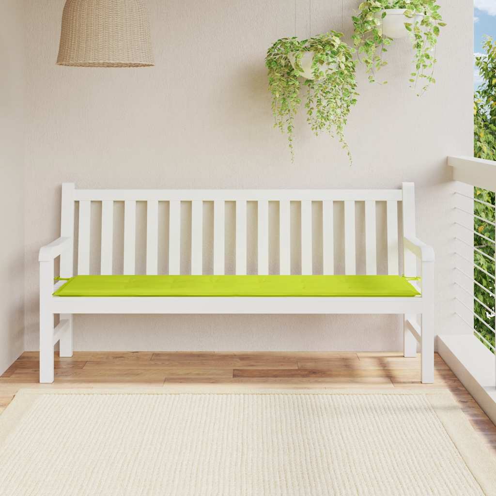 Garden Bench Cushion Light Green 180 x 50 x 3 cm Oxford Fabric