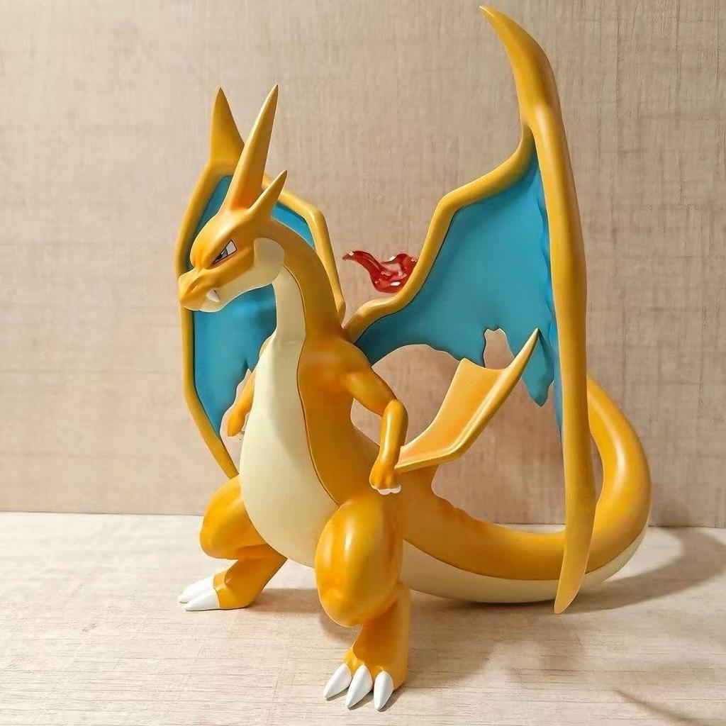 In stock Anime Pokemon Figures Charizard Dracaufeu Glurak Action Figure Pvc Statue Collection Model Desktop Decoration Toys Gift