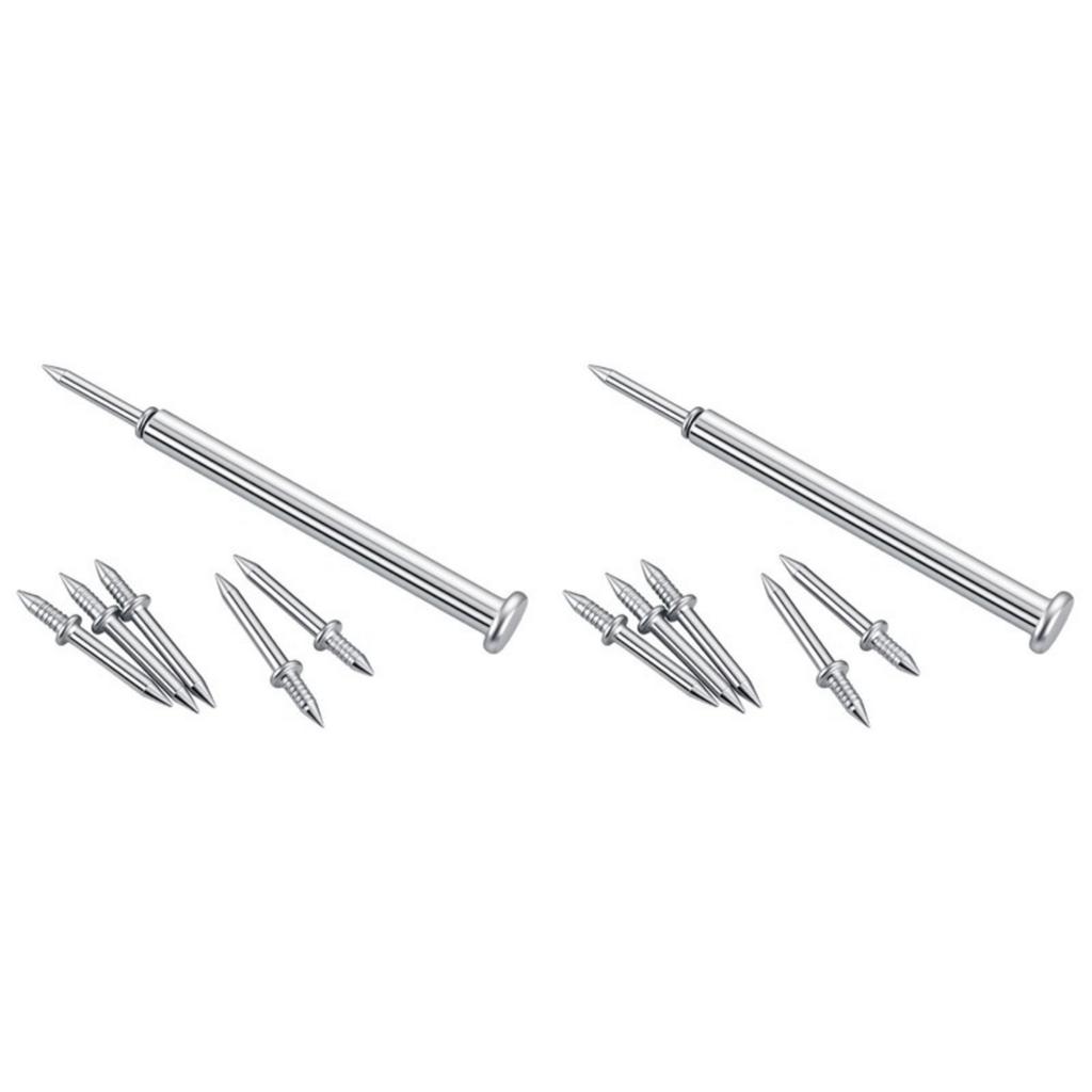 Heavy Duty Galvanized Invisible Fasteners Two Way Headless Nails for Baseboards & Woodworking No Track Left After Removal