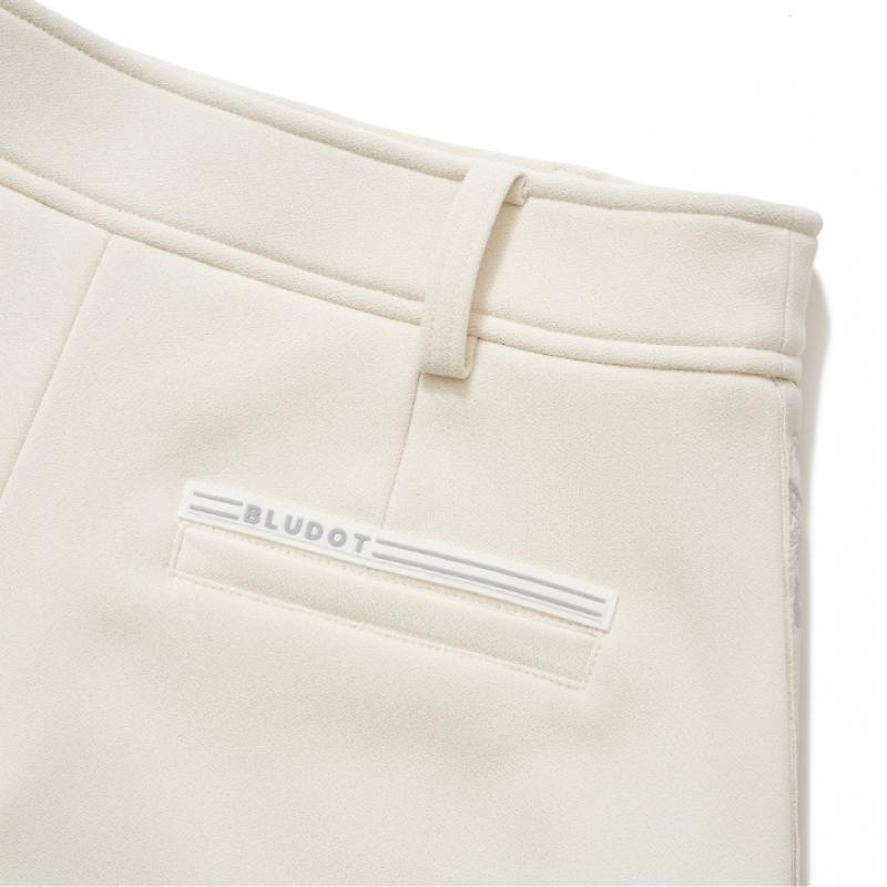 Blu Dot Fleece Pants Bonding Logo Tape Wh