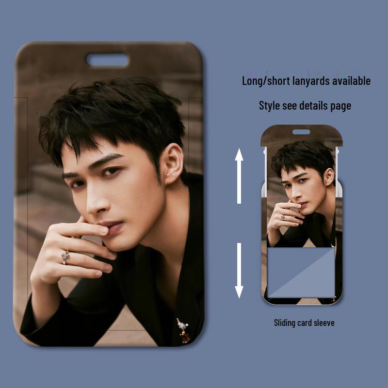 Zhang Binbin Sliding Cover ID & Card Holder - Student/Work/Access/Bus Cards