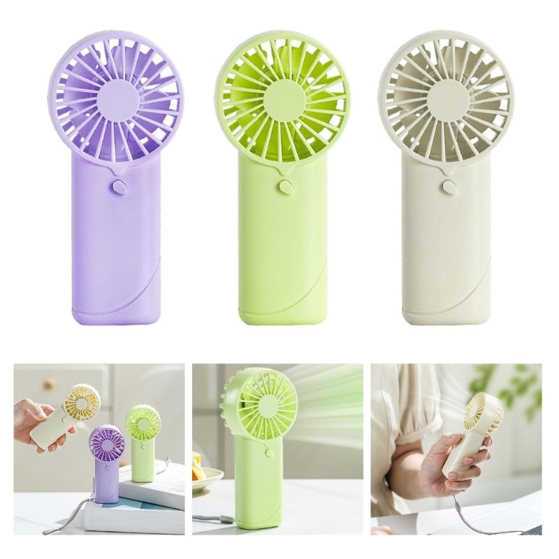 AM3 Battery Operated Powerful Handheld Fan Portable Small Lightweight Makeup Fan for Girl Women Indoor Outdoor
