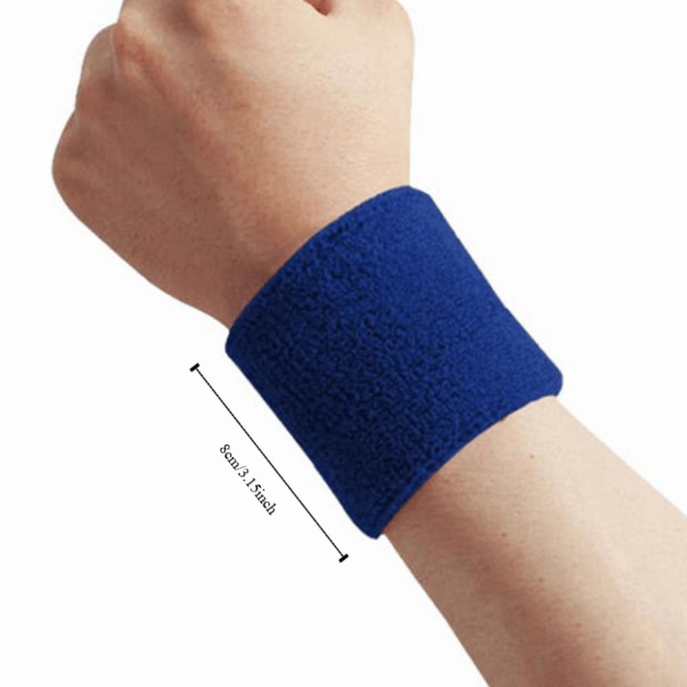 2pcs Sweat Band Sport Brace Basketball Running Wristband Wrist Protector Sweatband Wrist Support