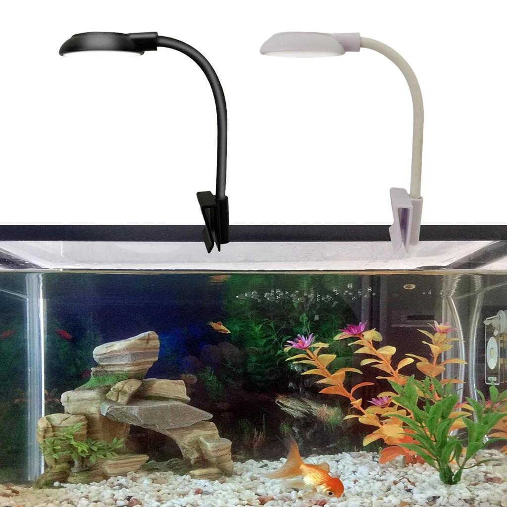 LED Aquarium Aufsteckleuchte Leuchten USB Süßwasser 360 Grad drehbar Aquatisch Energiesparend Fischbeckenleuchte
