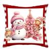 New Christmas Short Fluffy Home Pillow Case European Simple Living Room Pillow Sofa Cushion Cover