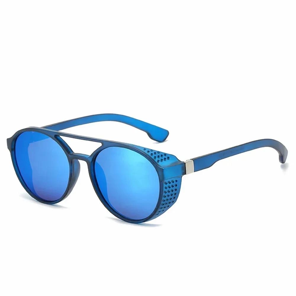 Fashion Steampunk Sunglasses Women Men Brand Design Retro Goggles Round Flip Up Glasses Steam Punk Vintage Eyewear
