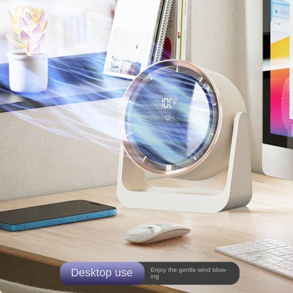Silent Desk Air Circulator Portable Wall Mounted Fan Bladeless Fan Electric Turbo Fan Tabletop