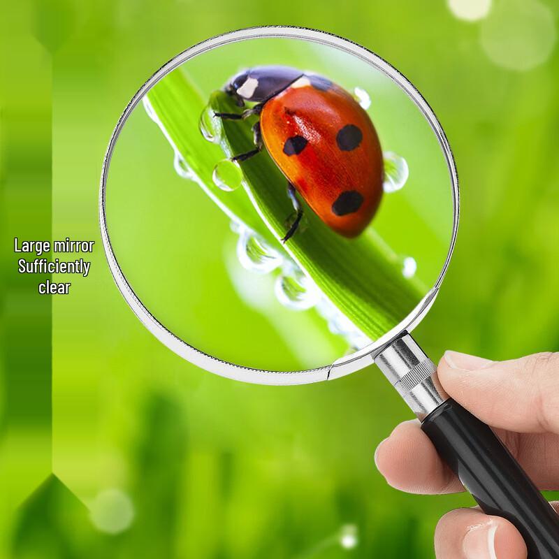 OEING Handheld HD Magnifying Glass for Elderly