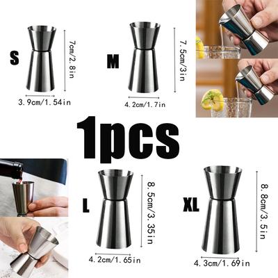 Edelstahl Cocktail Messbecher Japanisch 30/40/50/60ml Küche Bar Party Zuhause Spirituosen Getränkemessbecher Jigger Zubehör Werkzeug
