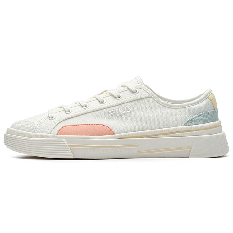 Fila Sandwich Trendy Low-Top Canvas Shoes Women Sneakers White Pink F12W221316FSP