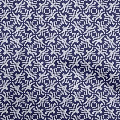 Georgette Viscose Dark Blue Fabric Block Quilting Supplies Print Sewing Fabric By The Yard 42 Inch