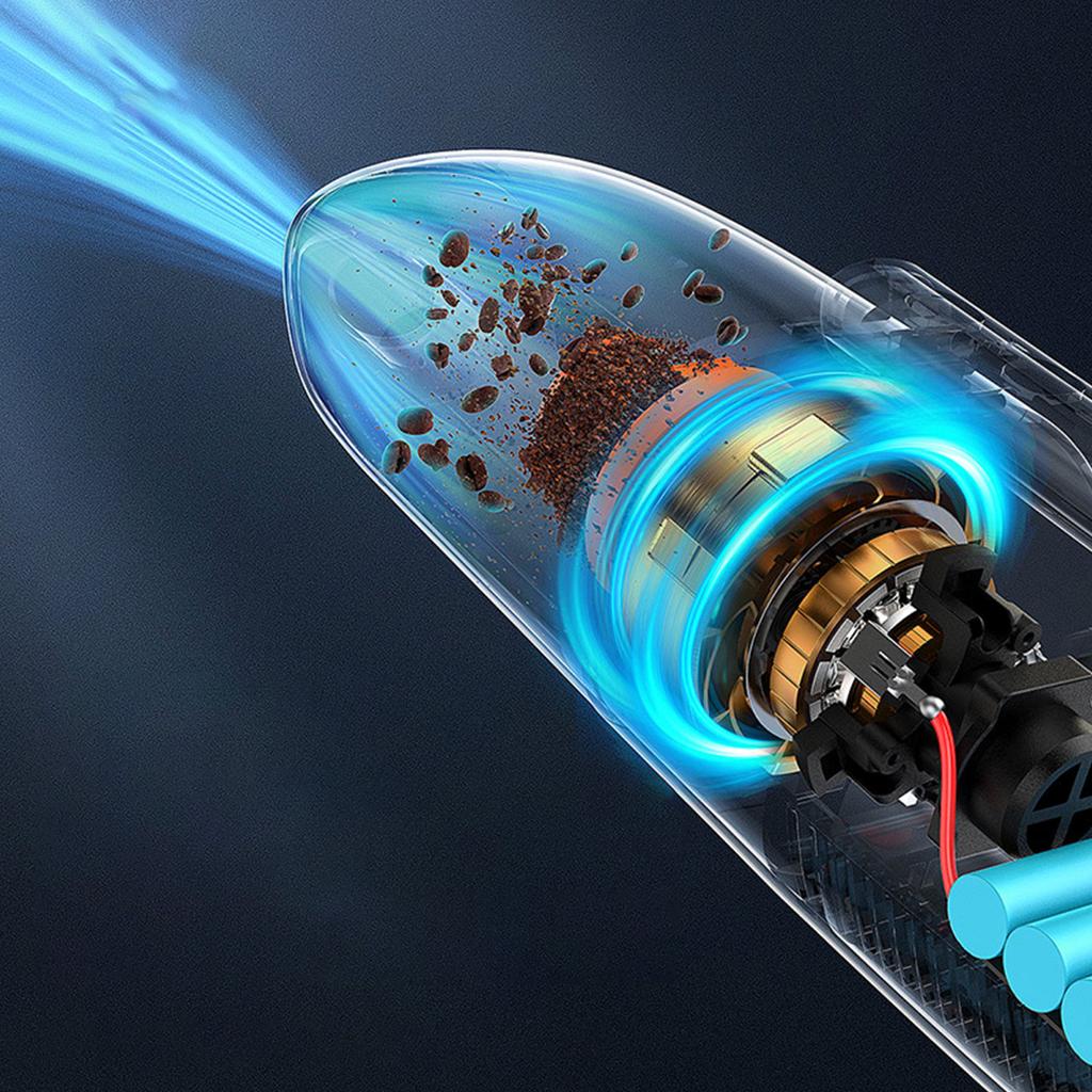 Baseus High-Power Black Car Vacuum Cleaner 6000Pa - Advanced Dust Removal Tool