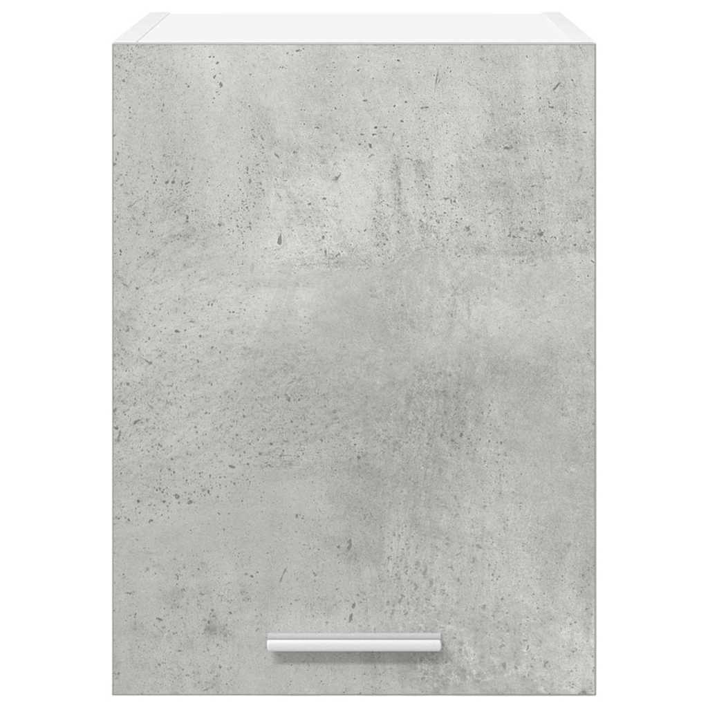Wall Mounted Cabinet with Door 2 pcs Concrete Grey and White 30 x 31 x 40 cm