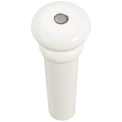 Scud Endpin, Plastic, White, with Dots, F-0019