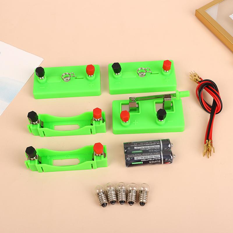 Basic Circuit Electricity Teaching Learning Kit Diy Physics Children Educational Manual Science Toys Experiment Hands-On Tools