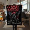 1pc Ozzy Osbourne Print Flannel Blanket, High quality Comfortable for All Seasons, Home Decor, Warmth and Comfort, Perfect for Christmas Gifts74