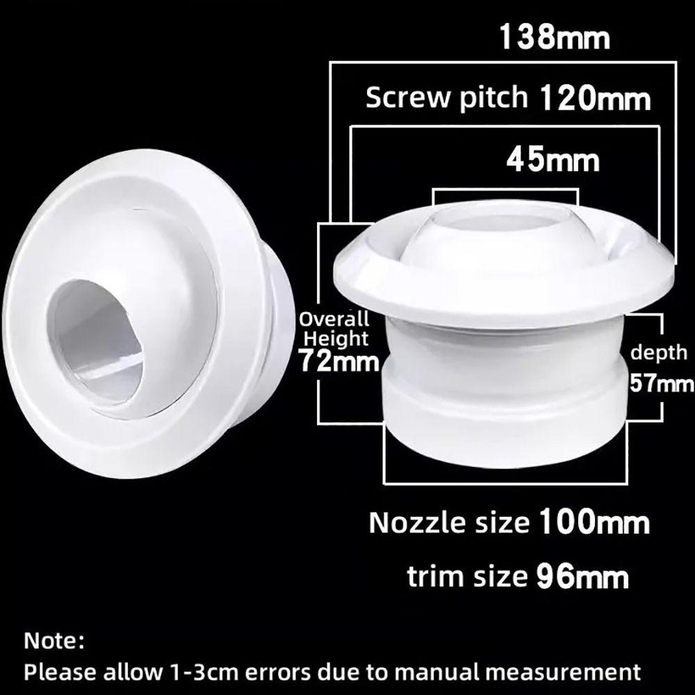 1Pcs ABS Air System Outlet Valve Adjustable Central Ventilation Outlet Spherical Nozzle Air Vent