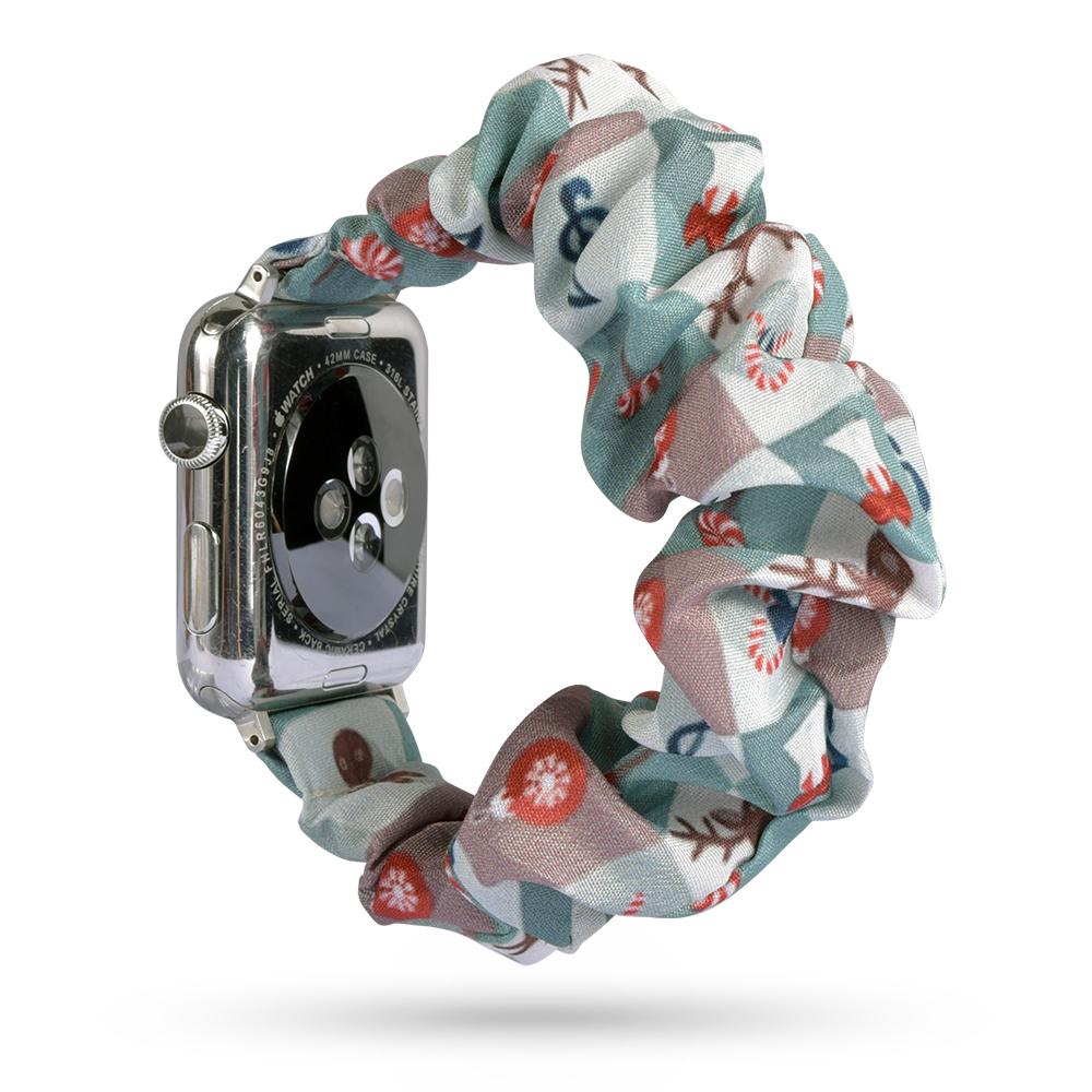 Scrunchie Strap for apple watch band 44mm 40mm 45mm 41mm 38mm 42mm 49mm correa bracelet iwatch series 4 5 6 3 SE 7 8 9 ultra 2