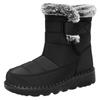 Snow Boots Women's New Winter Velvet Thickened Warm Cotton Shoes Waterproof, Non-slip and Comfortable Medium Tube Thick-soled Cotton Boots