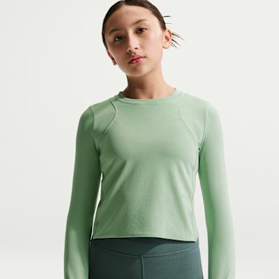 Nike T Shirt G NK MAVN DF RIBBED LS Kids XS