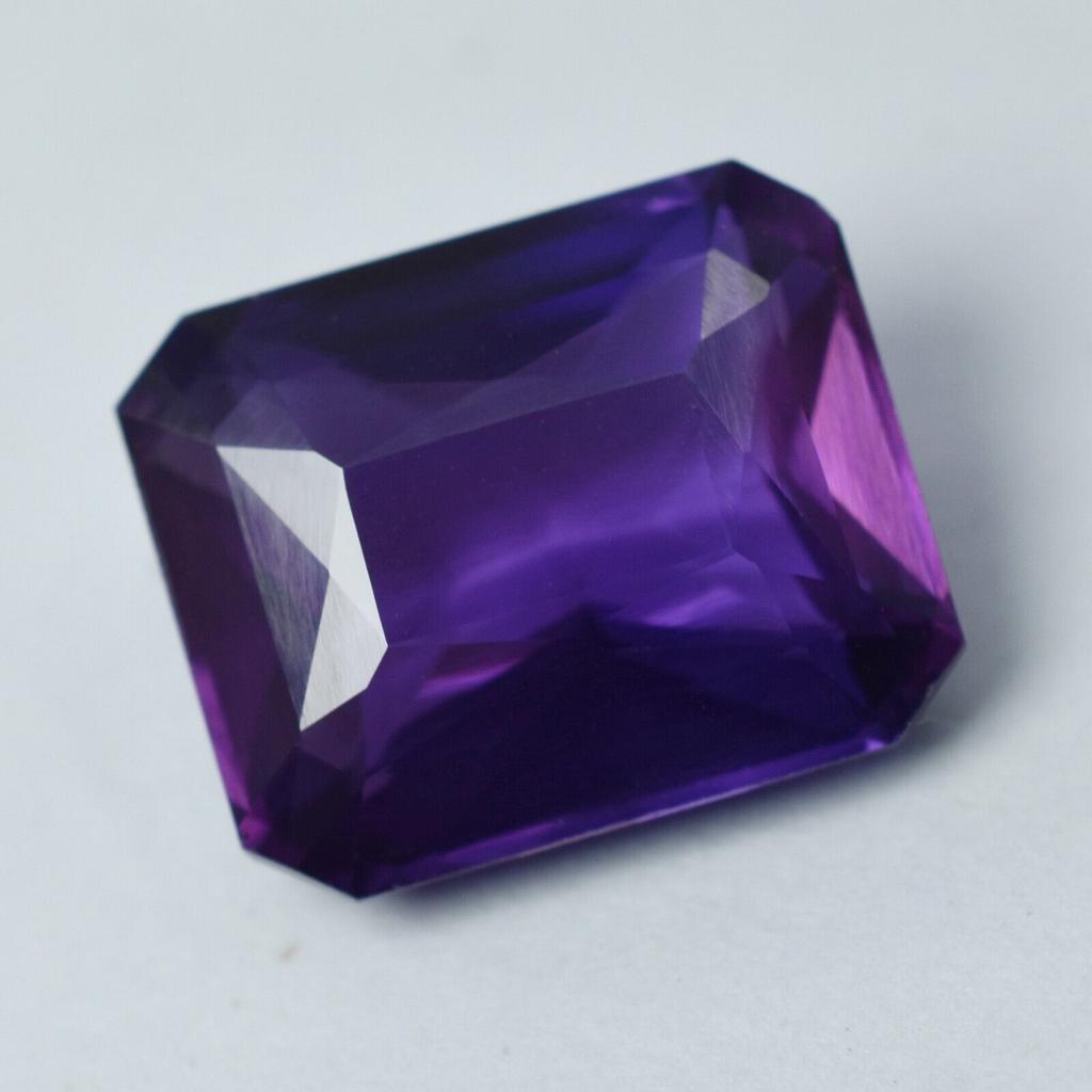 A+ Quality NATURAL Tanzanite Purple EMERALD Cut 12.07 Ct Gemstone CERTIFIED