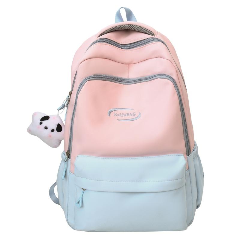 Schoolbag1011 new Korean version schoolbag college style large capacity schoolbag niche student backpack lightweight waterproof backpack