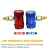 R1234yf Quick Connector Adapter Auto AC High/Low Side R1234yf Quick Couplers Refrigerant Adapters Conversion Kit 2Pcs