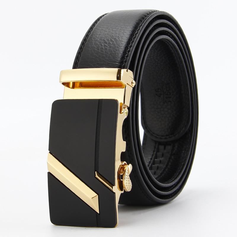 Microfiber Open Edge Automatic Buckle Belt Men's Casual Belt Men's Trouser Belt