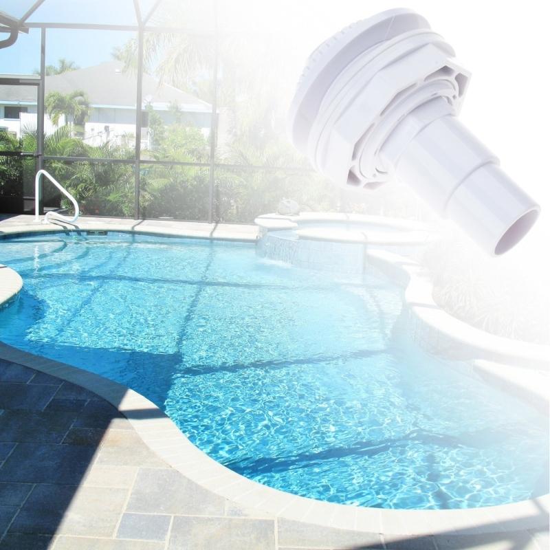 Adjustable Massage Eyeball Hot Tubs Swimming Pool 1.5 Inch Wall Fitting Pool Wall Complete Return Outlet Jet for SP1023