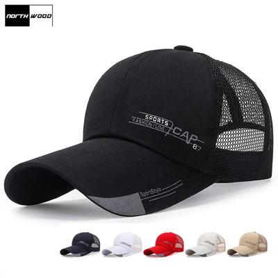 Northwood Long Brim Sports Mesh Cap Summer Mesh Hat Men Women Baseball Caps Dad Hat Trucker Cap