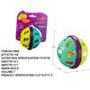 Weiche taktile Babyrassel aus Gummi: Handlicher Ball für 0-12 Monate