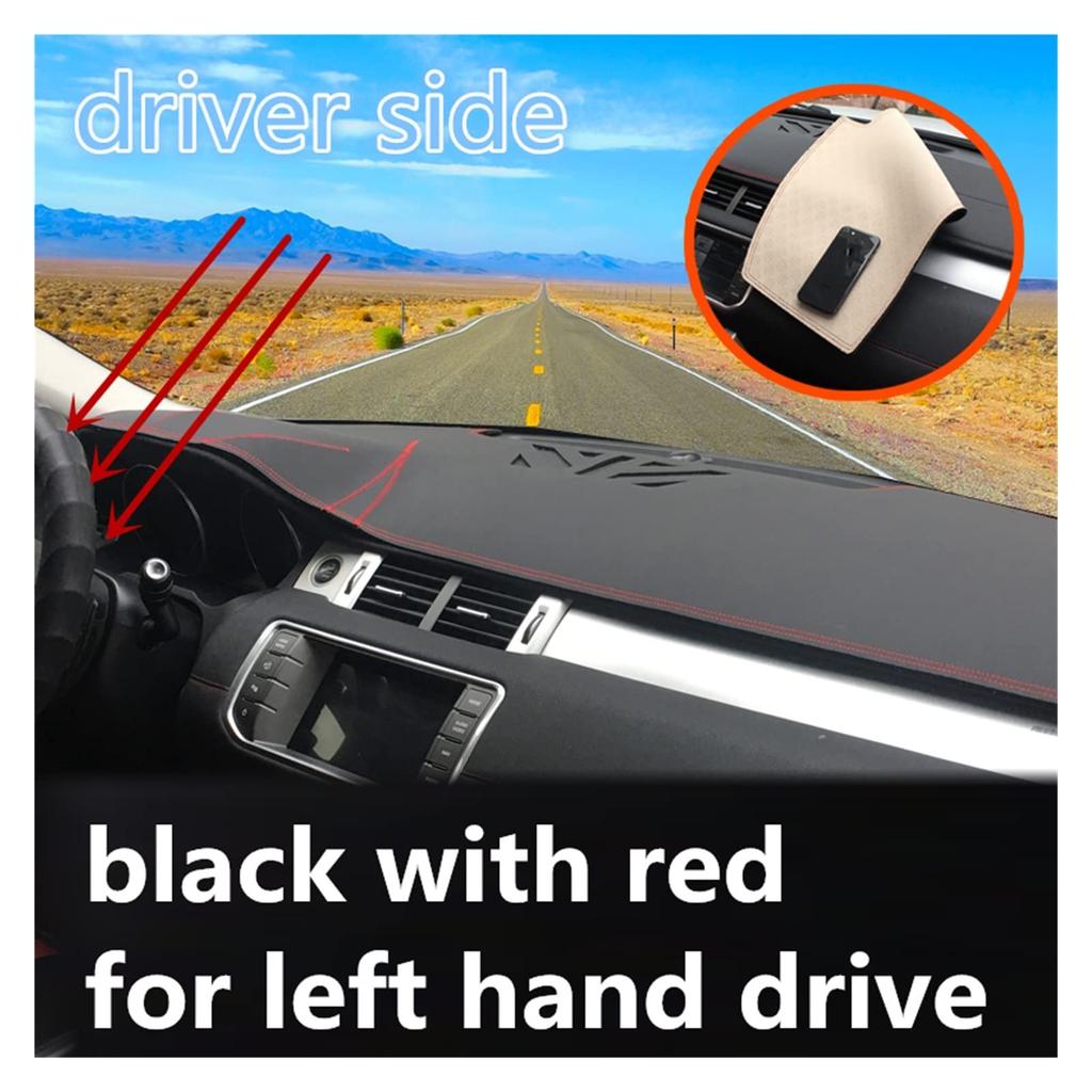 Leather Dash Mat, Dashboard Cover, Sunshade, Carpet, Car Styling Accessories for Nissan Murano Z51 2009 2011 2010 2013 2014 (Color: Full Coffee RHD)