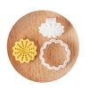 Christmas Snowflake Cookie Cutters Pressable Biscuits Mold Plastic Cookie Stamps DIY Cake Baking Tool Easy to Clean
