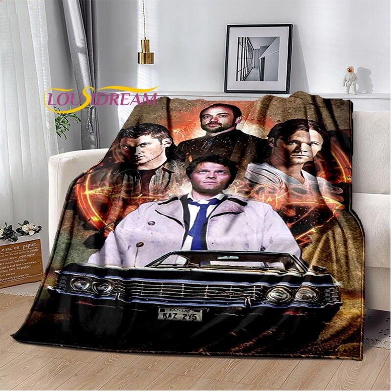 

Drama Supernatural Characters Blanket Couch Quilt Cover Travel super natural Throw Blanket Flannel Blanket Bedspread 150x200cm