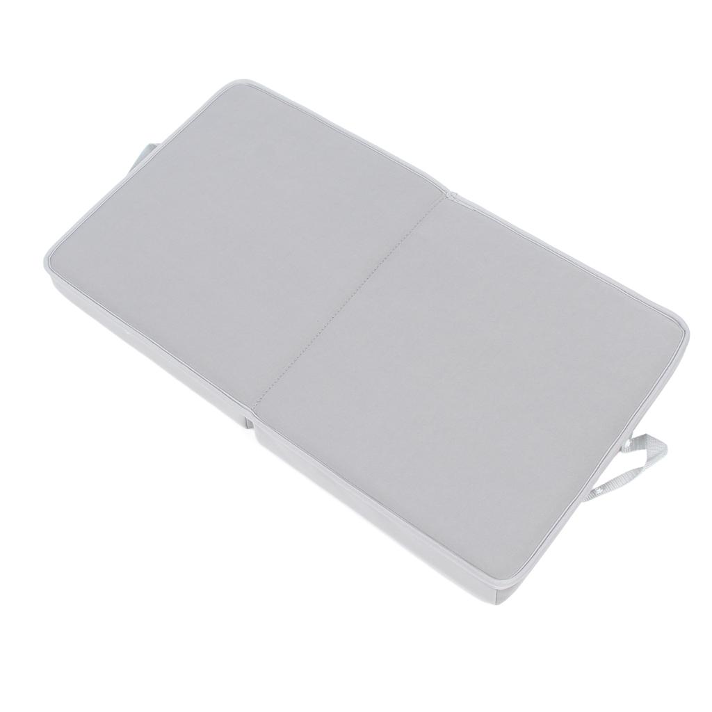 Baby Bath Kneeler Waterproof Thick Painless Foam Non Slip Multipurpose Knee Cushion for Bathing Baby Grey with Grey