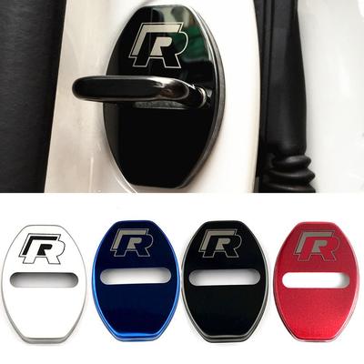 4Pcs Car Door Lock Protective Cover Door Lock Sticker