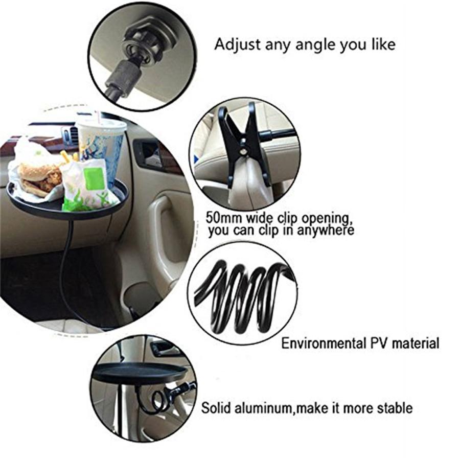 Universal Car Swivel Mount Food Holder Travel Cup Coffee Table Stand Eating Tray