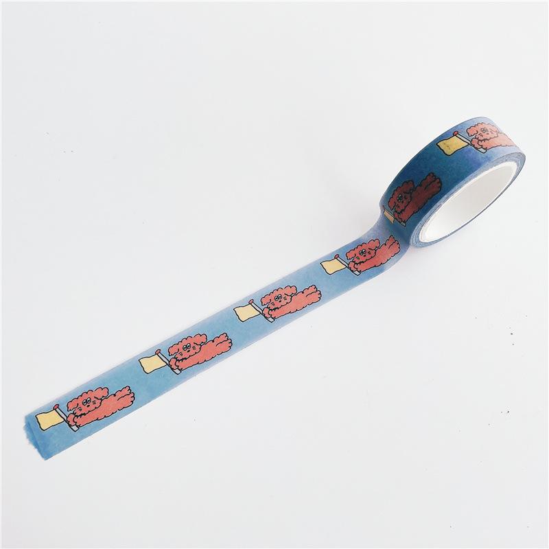 5m Black White Plaid Washi Tape Korean Ins Style Hand Drawn English Letters Decorative Paper Tape for Journaling Scrapbooking