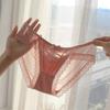 Low Waist Lace Panties Bow Mesh Flower Briefs Hollow Underwear for Women  Lady