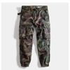 Tuta Mimetica Militare Retro da Uomo Kaji Multitasche Ampia Gamba Piccola Dritta Pantaloni Leggings Uomo