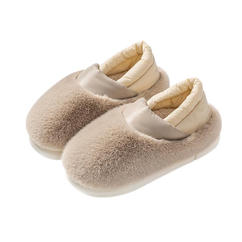 Cotton Slippers Autumn and Winter Home Couple Warm Home Plush Confinement Cotton Shoes