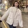 Korean version of fashion autumn and winter new Xiaoxiangfeng imitation lamb wool coat women's loose thickened design top tide