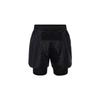 Nike Solid Color Printed Elastic Fake Two-Piece Casual Shorts Men shorts Black FB8544-010