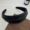 Satin Embossed Wide-Brim Headband: Chic, Versatile Hair Accessory for Women
