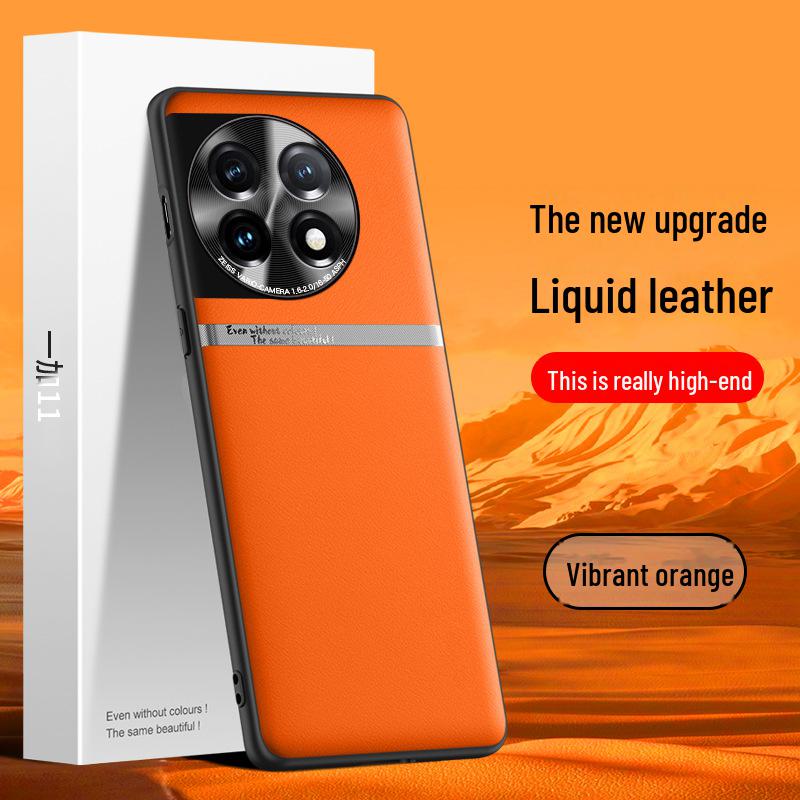 OnePlus 11 Liquid Leather Phone Case: Anti-Fall, Anti-Fouling Protective Cover, Single Piece Shipping