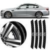 4Pcs Carbon Fiber Car Logo Wheel Tire Hub Rim Sticker Badge For MINI Cooper S JCW WORKS R55 R56 F55 F56 R57 R58 R59 R60 CLUB MAN