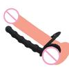 Double Penetration Dildo & Anal Beads Set – G-Spot Massager & Ejaculation Control Toy for Couples