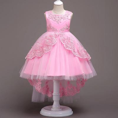New Style Crochet Flower Girl Skirt: Trailing Princess Party Dress for New Year's Day