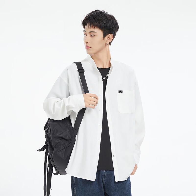OVERPROTECTION Men s Breathable Casual Long-Sleeve Shirt 2XL